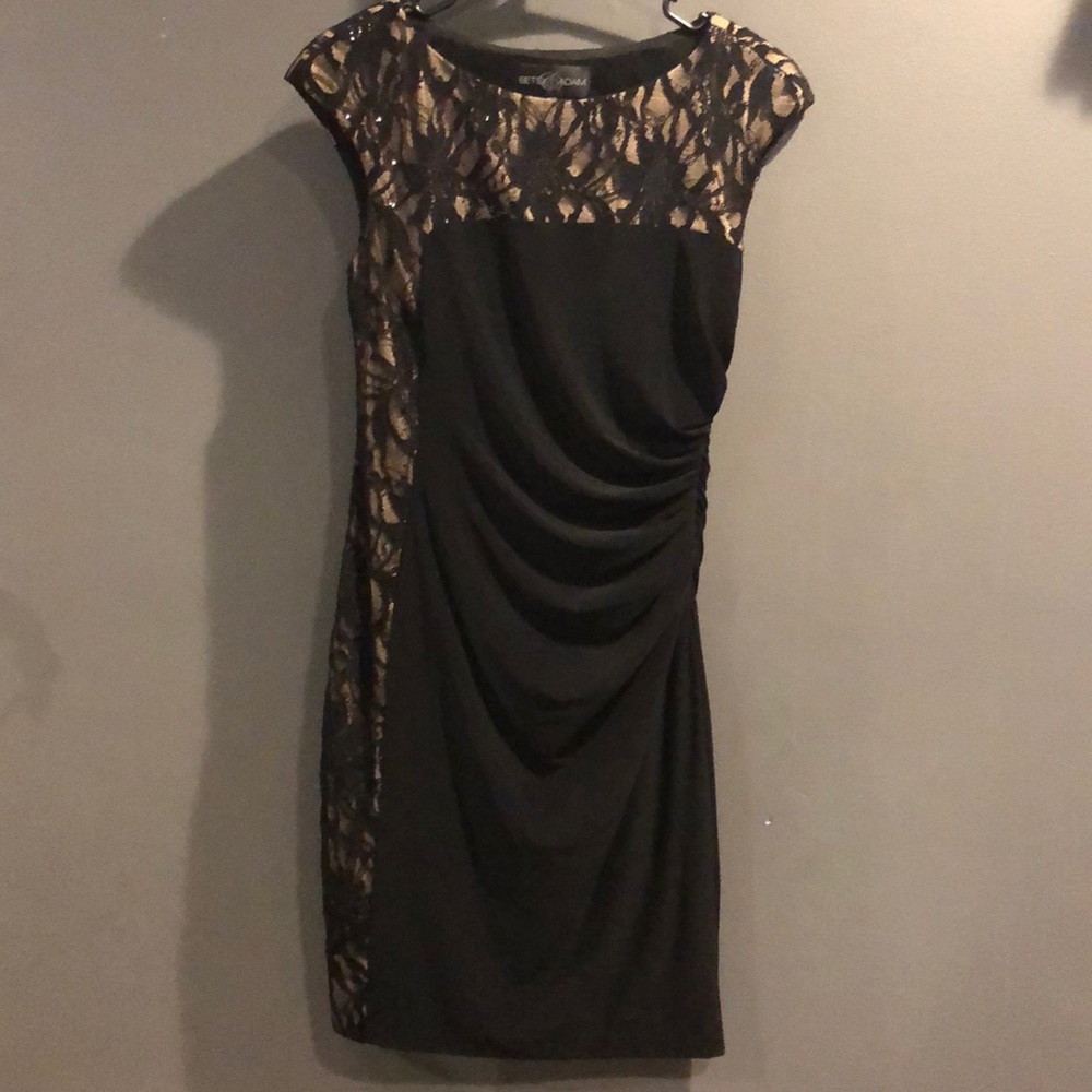 Black cocktail dress
